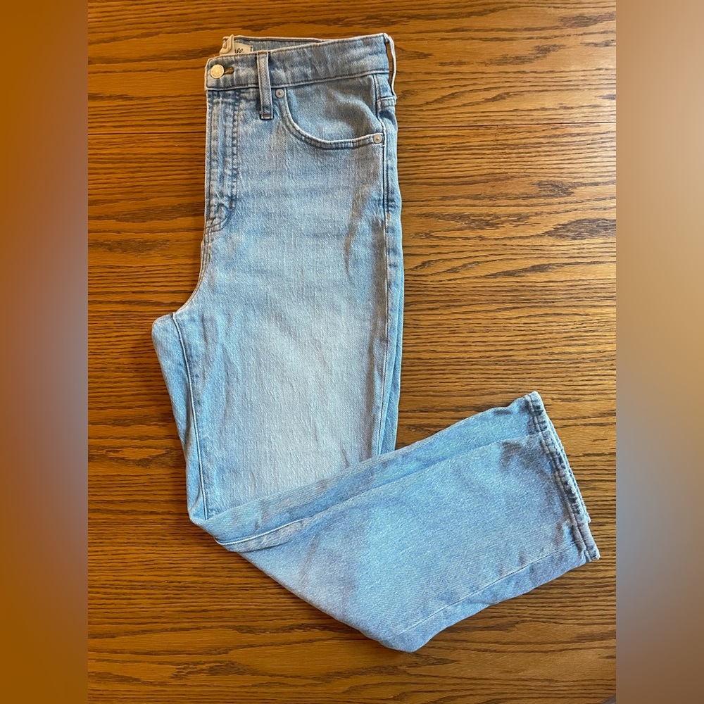 Madewell Perfect Vintage Jean in Fiore Wash Women Size 29 Straight Leg Blue - Picture 5 of 13